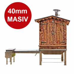 Drevená udiareň Master Smoker 40 XLDS s ohniskom