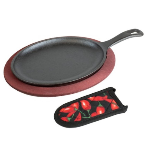 Liatinová panvica Fajita Set Lodge