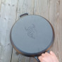 Plochá liatinová panvica Valhal Outdoor 35 cm