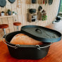 Liatinový oválny hrniec Dutch oven Valhal Outdoor 9 l