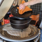 Dvojitý liatinový hrniec Lodge Camp Dutch Oven s pokrievkou 7,6 l
