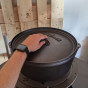 Dvojitý liatinový hrniec Lodge Camp Dutch Oven s pokrievkou 9,4 l