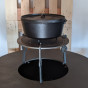 Dvojitý liatinový hrniec Lodge Camp Dutch Oven s pokrievkou 9,4 l
