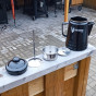 Smaltovaná kanvica na kávu - perkolátor Valhal Outdoor