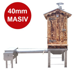 Drevená udiareň Master Smoker 40 LDS s ohniskom