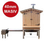 Drevená udiareň Master Smoker 40 XLS s ohniskom