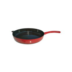 Červená liatinová panvica Ø 24 cm