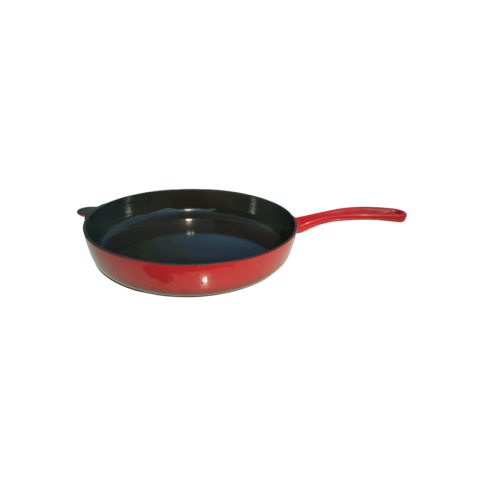 Červená liatinová panvica Ø 24 cm