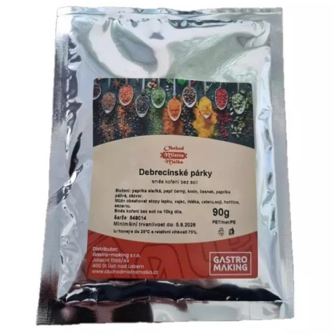 Debrecínske párky 90 g Mistr Málek