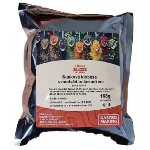 Šunková klobása s medvedím česnekom 168 g Mistr Málek