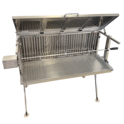 Nerezový gril na prasiatku s otočným ražňom UG Grill