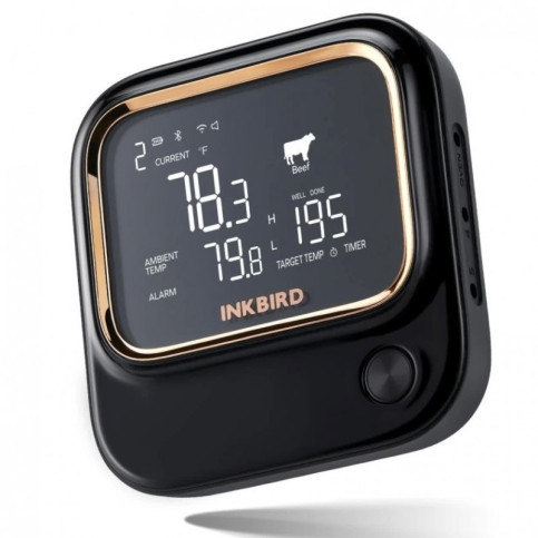WiFi+Bluetooth BBQ teplomer INKBIRD so 4 sondami