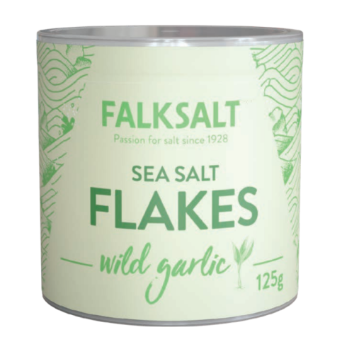 Morská vločková soľ cesnaková 125 g Falksalt