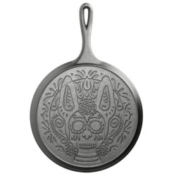 Liatinová panvica na palacinky Lodge Xolo Sugar Skull 26 cm