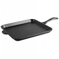 Štvorcová liatinová panvica Lodge 28 cm - nízka