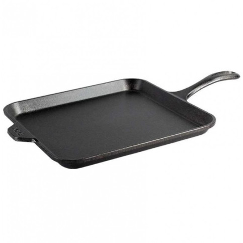 Štvorcová liatinová panvica Lodge 28 cm - nízka