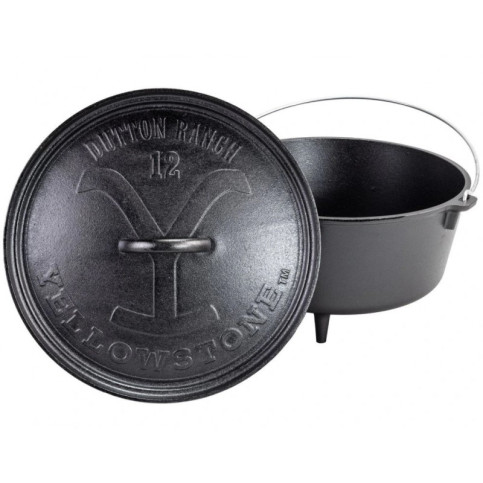 Liatinový outdoorový hrniec Lodge Yellowstone 7,6 l s pokrievkou