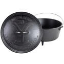Liatinový outdoorový hrniec Lodge Yellowstone 7,6 l s pokrievkou