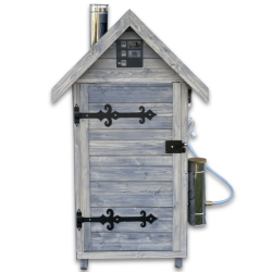 Drevená elektrická udiareň s dymboxom 310 L Kalme antracit