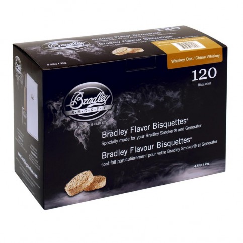 Brikety na údenie Bradley Smoker Biely dub 120 ks