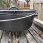 Dvojitý liatinový hrniec Lodge Camp Dutch oven s pokrievkou 5,7 l