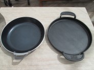 Porovnanie panvice Cookware System a liatinovej panvice BBQ
