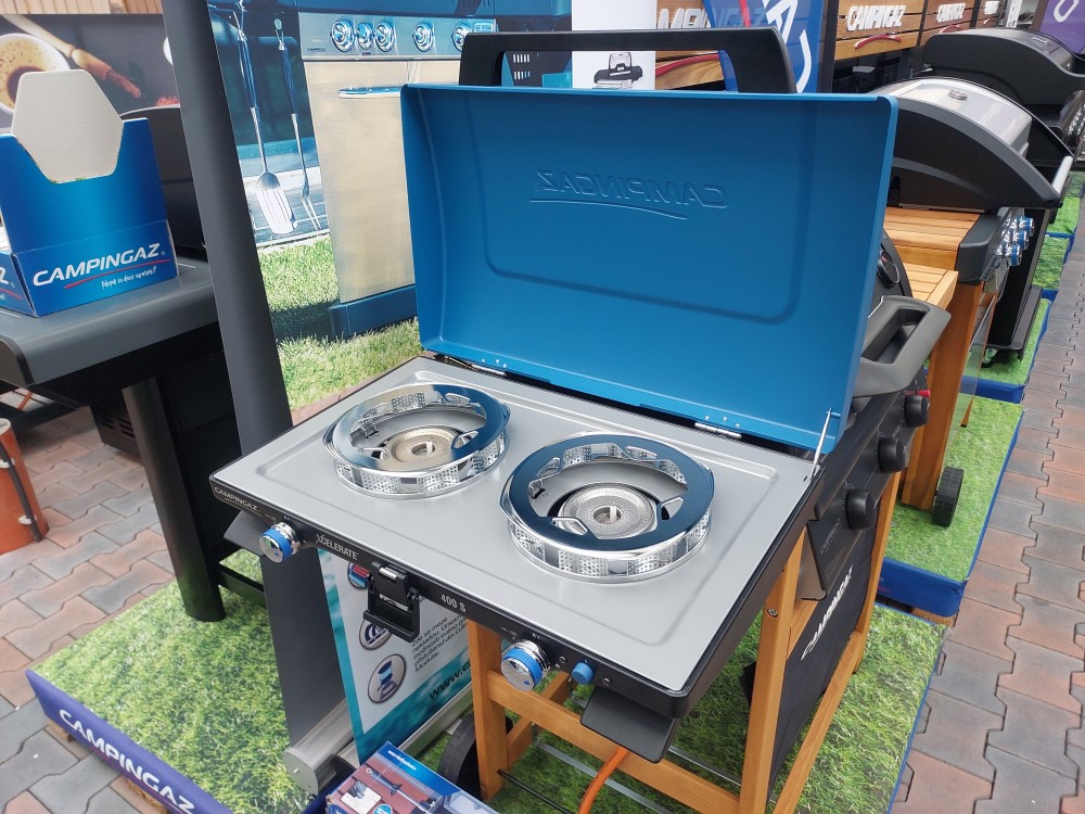 Ide u dvojplatničkového variča Campingaz 400-S STOVE zložiť veko?