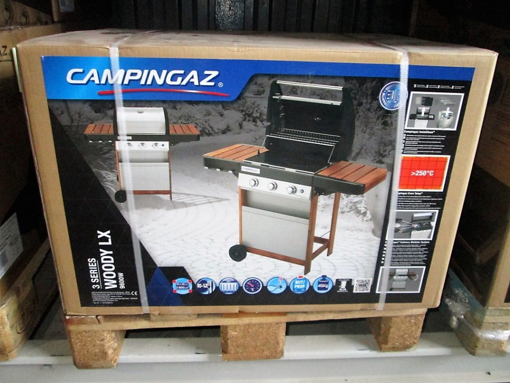Aké sú rozmery transportného balenia plynového grilu Campingaz 3 Series Woody LX?