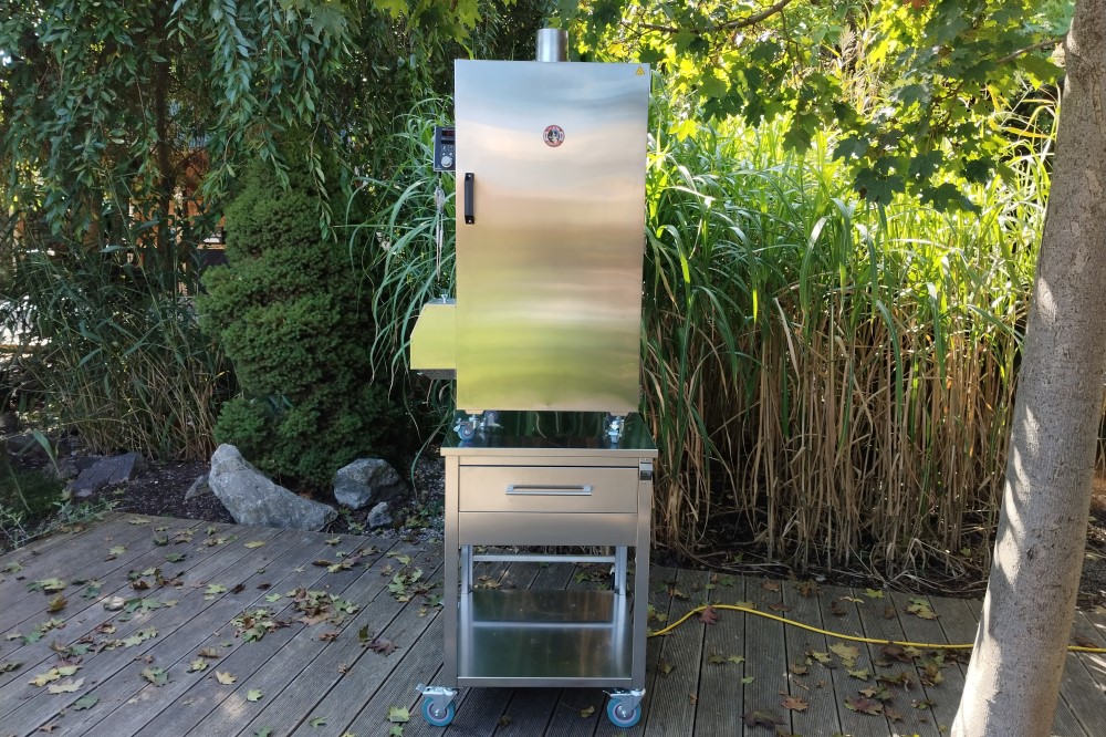 Elektrická udiareň Borniak BBDS-NW-150 WiFi – digitálna, nerez, 150 l, 1900 W