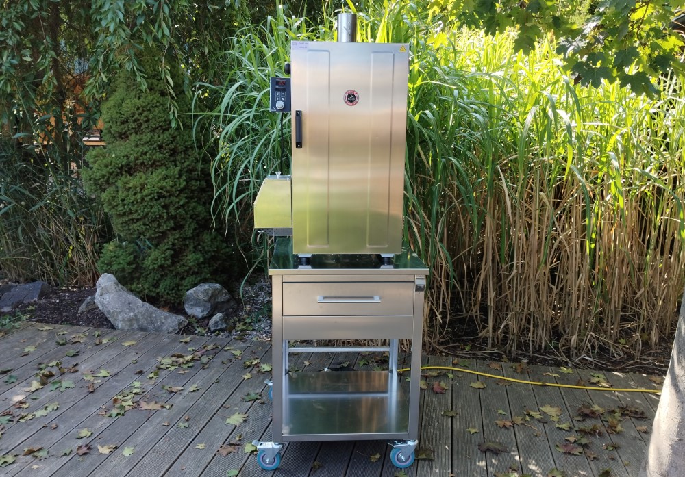 Elektrická udiareň Borniak BBDS-NW-70 WiFi – digitálna, nerez, 70 l, 1000 W