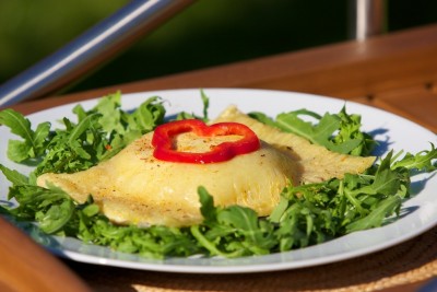 Hermelín grilovaný v lístkovom ceste