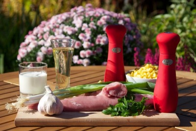 Grilovaná bravčová panenka s kukuricou