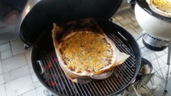 Syrová pizza na kotlovom grile